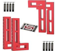 Lot de 12 pinces d'angle à angle droit à 90 degrés pour le travail du bois dans la construction de cadres, les armoires et le développement de luminaires d'atelier