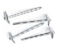 Lot de 12 piquets de bâche de sol en acier robuste pour tente, auvent, tente, jardin, tapis anti-mauvaises herbes, camping, randonnée, tête à ressort galvanisé, piquets de support à clous hauteur 9 cm