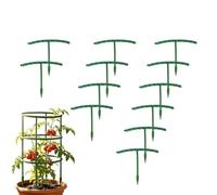 Lot de 12 piquets de support pour d'intérieur, demi-ronds de 14 cm, stabilisateurs réutilisables, accessoires de jardinage pour pelouse, balcon, serre, cour