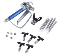 Lot de 12 pistolets pulvérisateurs Airless - Tuyau en fibre haute pression avec protection de pointe d'extension - Kit de tuyau de pulvérisation de peinture commun