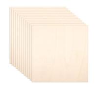 Lot de 12 plaques de contreplaqué - 30 x 20 cm - Plaques de contreplaqué de 2 mm d'épaisseur avec surface lisse - Plaques en bois non traité pour découpe laser, gravure, bricolage, modèles