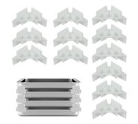 Lot de 12 plateaux empilables pour congélateur - Pour armoire | Empilables de garde-manger, accessoires de sèche-linge pour bacs de congélateur et le stockage des aliments lyophilisés