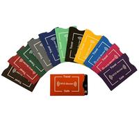 Lot de 12 pochettes de blocage RFID de couleurs assorties pour identifier la protection contre le vol