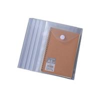 Lot De 12 Pochettes Transparentes A7 Pour Documents Avec Fermeture À Bouton-Pression