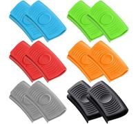 Lot de 12 poignées en silicone pour casseroles - Protection contre la chaleur