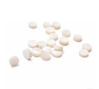 Lot de 12 points blancs pour guitare en nacre de 6 mm de diamètre, idéal pour les marqueurs de frettes et les projets d'artisanat