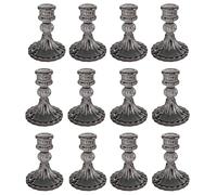 Lot de 12 Porte-Bougies en Verre pour Mariage Dîner Romantique Centres De Table Décoration pour La Maison Fêtes Rebord De Fenêtre Décoration De Enterrement De Vie De Jeune Fille