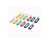 Lot de 12 porte-clés à étiquettes de couleurs assorties Silverline