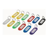 Lot de 12 porte-clés à étiquettes de couleurs assorties Silverline G