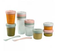 Lot de 12 pots de conservations + cuillères 1er âge Eucalyptus