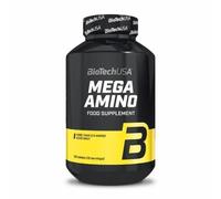 Lot de 12 pots de d'acides aminés Biotech USA mega amino - 100 comp