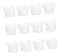 Lot de 12 pots de fleurs hydroponiques multi-usages à suspendre pour aquariums, plantes aquatiques, décoration d'aquarium, 12 pièces