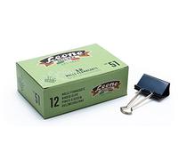 Lot de 12 presse-papiers noirs Lion Dell'ère - Boîte en carton recyclé, 51 mm
