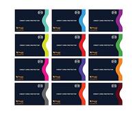 Lot de 12 Protection Carte Bleue sans Contact avec Système de Code Couleur, RFID Etui Carte Bancaire Anti Piratage, Meilleur Moyen de protéger Votre Carte de crédit Contre la Fraude