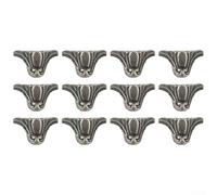 Lot de 12 protections d'angle en alliage de zinc pour boîte à bijoux style vintage pour renforcer les coins en bois
