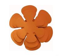 Lot de 12 protections en feutre pour casseroles - Un must have pour empiler et entretenir les ustensiles de cuisine en toute sécurité (orange)