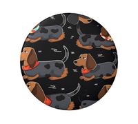 Lot de 12 punaises rondes en métal avec inscription « I Love My Dog Teckels » - 6,1 cm - Pour photos, loisirs créatifs, Noël, projets de fête