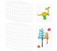 Lot de 12 Puzzle Vierge à Peindre 10x10cm, 15×10 Cm Puzzle Vierge De Sublimation Vierge Puzzle Blanc à Personnaliser Puzzle Inscriptible pour Créer Vos Puzzles pour Peindre Et Concevoir Vous-Même