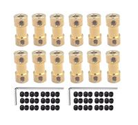 Lot de 12 raccords articulés en laiton de 3,17 mm à 4 mm - Pour avion, bateau, robot RC