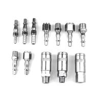 Lot de 12 raccords rapides britanniques pour virole en fer galvanisé de 6/8/10 mm pour outils pneumatiques et compresseur d'air