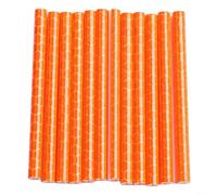 Lot de 12 rayons lumineux réfléchissants pour vélo pour une meilleure visibilité pendant les balades nocturnes (orange)