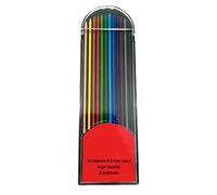 Lot de 12 recharges de crayons de couleur de 2,0 mm d'épaisseur pour porte-mine de charpentier de menuisier, crayon de menuisier, crayon d'art et de dessin