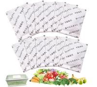 Lot de 12 recharges de produits pour OXO GreenSaver Produce Keepers et inserts à croustillant, garde les fruits et légumes frais, également compatible avec les boules Bluapple Produce Saver et autres