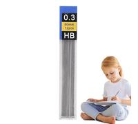 Lot de 12 recharges pour porte-mine - Accessoires de papeterie pour étudiants, adolescents, famille, ménage - Préparation d'examen