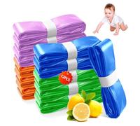 Lot de 12 recharges pour poubelle à couches, résistance aux odeurs et durabilité améliorées, compatibles avec les poubelles à couches et les seaux à litière pour chat, compatibles avec Tommee Tippee