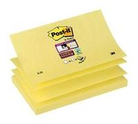 Lot de 12 recharges Z-notes 90 feuilles 7,6 x 127 cm jaune G