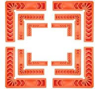 Lot de 12 règles carrées en ABS pour un positionnement fiable à angle droit lors de l'installation des garnitures de bâtiment et des opérations d'équerre des panneaux