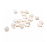 Lot de 12 repères latéraux en nacre pour guitare, 6 mm de diamètre, idéal pour les musiciens et les amateurs de bricolage Blanc