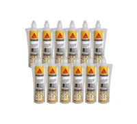 Lot de 12 résines de scellement chimique SIKA Sika AnchorFix 2 Plus - Gris - 300 ml