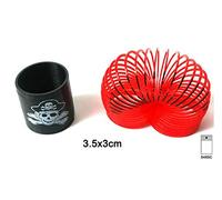 Lot de 12 - Ressort Spirale en Plastique Pirate Petit 3.5cm