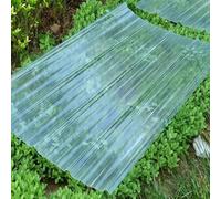 Lot de 12 revêtements de toit en fibre de verre, protection UV, isolation thermique, film de lumière du jour pour serre, abri d'auto, résistant aux intempéries, facile à installer (0,9 x 1,7 m)