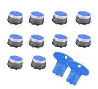 Lot de 12 robinets 21,5 mm - Aérateur universel pour cuisine et salle de bain, embout aérateur de qualité supérieure avec 2 clés de montage, tamis économe en eau pour la plupart des robinets
