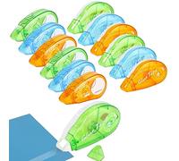 Lot de 12 Roller de Colle, 6mm x 6m et 8mm x 8m Colle Double Face Transparent Colle Rouleau Ruban Adhésif Double Face pour Scrapbooking DIY Carte Journal Manuel