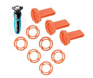 Lot de 12 rondelles de maintien de la tête de rasoir et support de lame - Compatible avec Philips S9000/S8000/S7000/RQ12 Series, S7370/S8860/S9031/SW9700 - Accessoire de rechange pour rasoir Philips