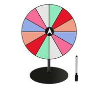 Lot de 12 roues de jeu efficaces pour machines à sous | Spinner de roulette de table 12 emplacements, marqueur effaçable à sec, roue interactive, jeu de tirage B