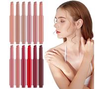 Lot de 12 rouges à lèvres - Durable et hautement pigmenté - Stylo à pression - Pour rendez-vous universitaire, trajets en vacances à la plage, femmes, filles, petite amie, mère