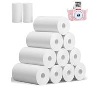 Lot de 12 Rouleaux de Papier Thermique Papier Appareil Photo Enfant 57 x 30MM Rouleau thermique, pour Appareils Photo Instantanés pour enfants photo papier Convient aux enfants, 7m / Rouleaux