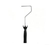 Lot de 12 rouleaux de peinture professionnels de 10,2 cm avec fil d'acier pour peinture murale intérieure et extérieure - Kit complet de décoration d'intérieur (noir)