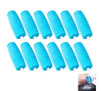 Lot de 12 rouleaux de rechange bleus ultra-résistants pour Scholl Velvet Smooth, formulés avec des particules de diamant, compatibles avec appareils de soin pour peaux sèches et rugueuses