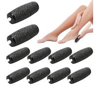 Lot de 12 rouleaux de rechange compatibles avec Scholl Velvet Smooth - Pour râpe à callosités Scholl - Recharge extra grossière pour lime à pieds électrique - Kit de pédicure pour enlever les peaux