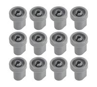 Lot de 12 roulettes de lave-vaisselle for panier inférieur, installation facile, haute dureté, anti-fissures, robustes, en PP, for la cuisine