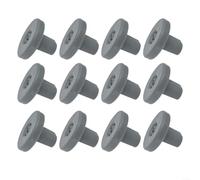 Lot de 12 roulettes de rechange pour panier inférieur Bosch et pour lave-vaisselle Siemens, rouleaux en plastique gris pour panier inférieur, idéal pour une utilisation domestique (D)