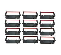 Lot de 12 rubans d'imprimante noirs et rouges SP700 pour Star RC700 SP700 SP712 SP712R SP717 SP7