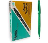 Lot De 12 S520 Sign Pen Stylo Feutre À Pointe Fibre Fine Vert