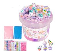 Lot de 12 sachets de slime transparent licorne à paillettes - 283,5 g - Cadeau d'anniversaire pour fille et garçon