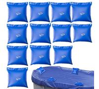 Lot de 12 sacs à eau de piscine, sac mural pour bâche de piscine, poids de couverture de piscine, tuyau d'eau d'hiver pour couvertures de piscine, protection contre le gel en PVC, poids de piscine